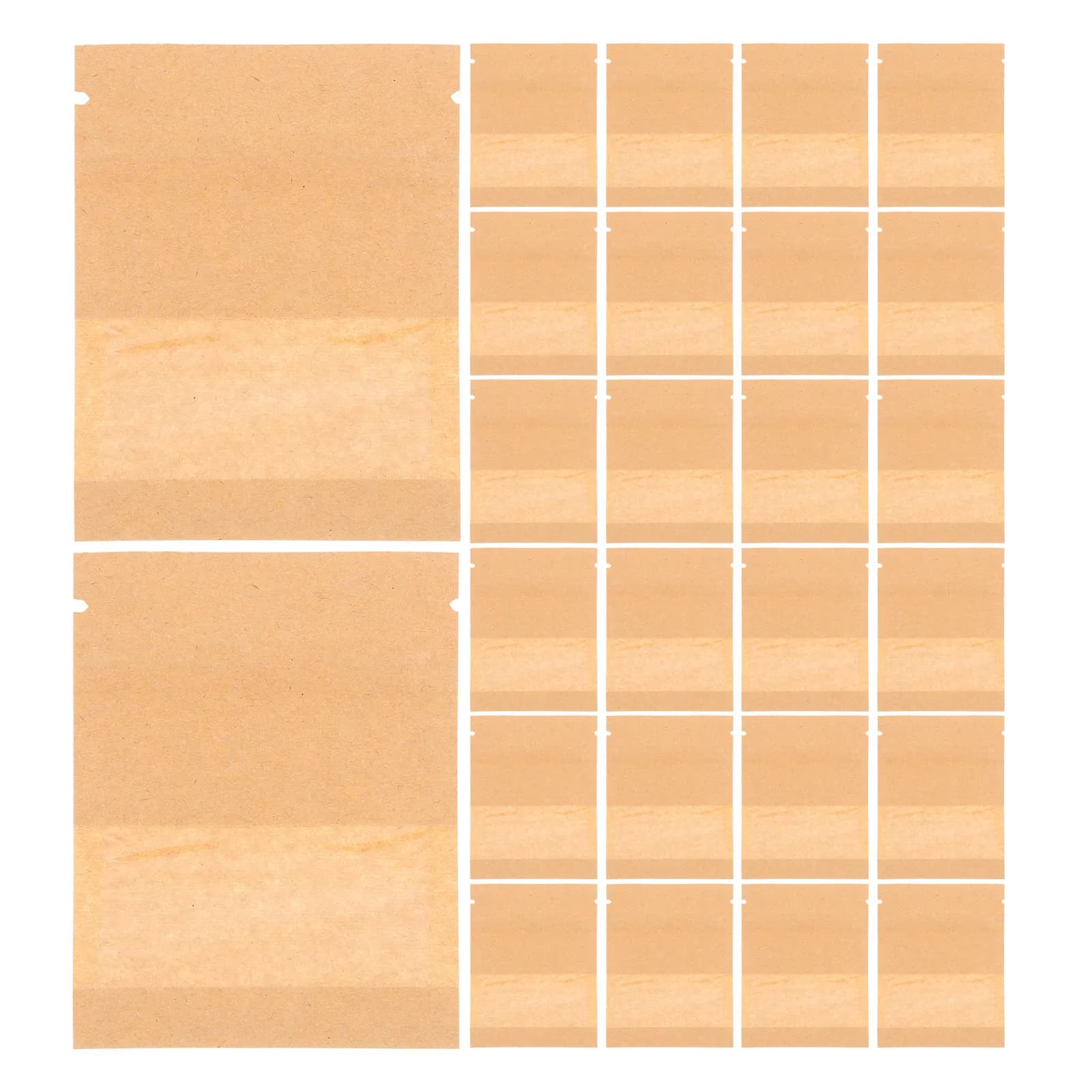 100 Buste per Semi Sigillabili in Carta Kraft con Finestra Trasparente per Conservazione Semi, Piccoli Pacchetti Organizzatori per Fiori da Giardino