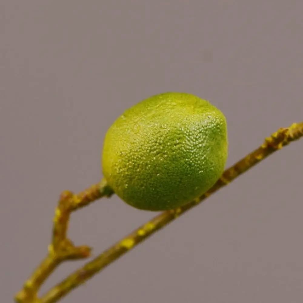 Flower Arrangement Luxury Artificial Lemon Branch Elegant Handmade Simulation Fruit Tree Plastic Fake Plants Home Garden