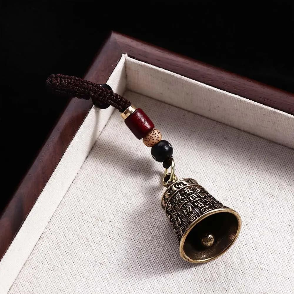 Lanyard Pendants Interior Accessories Tibetan Buddhism Car Accessories Brass bell Car Key Chain Car Key Chain Keyfob Key Rings