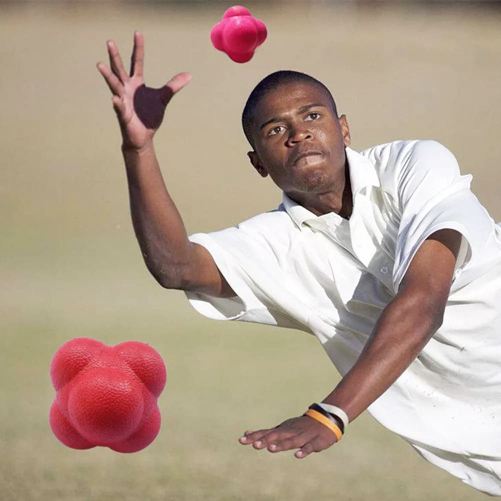 3Pcs Agility Reaction Bounce Ball Reflex Training Ball Baseball Tennis Badminton Improve Speed Coordination Balls