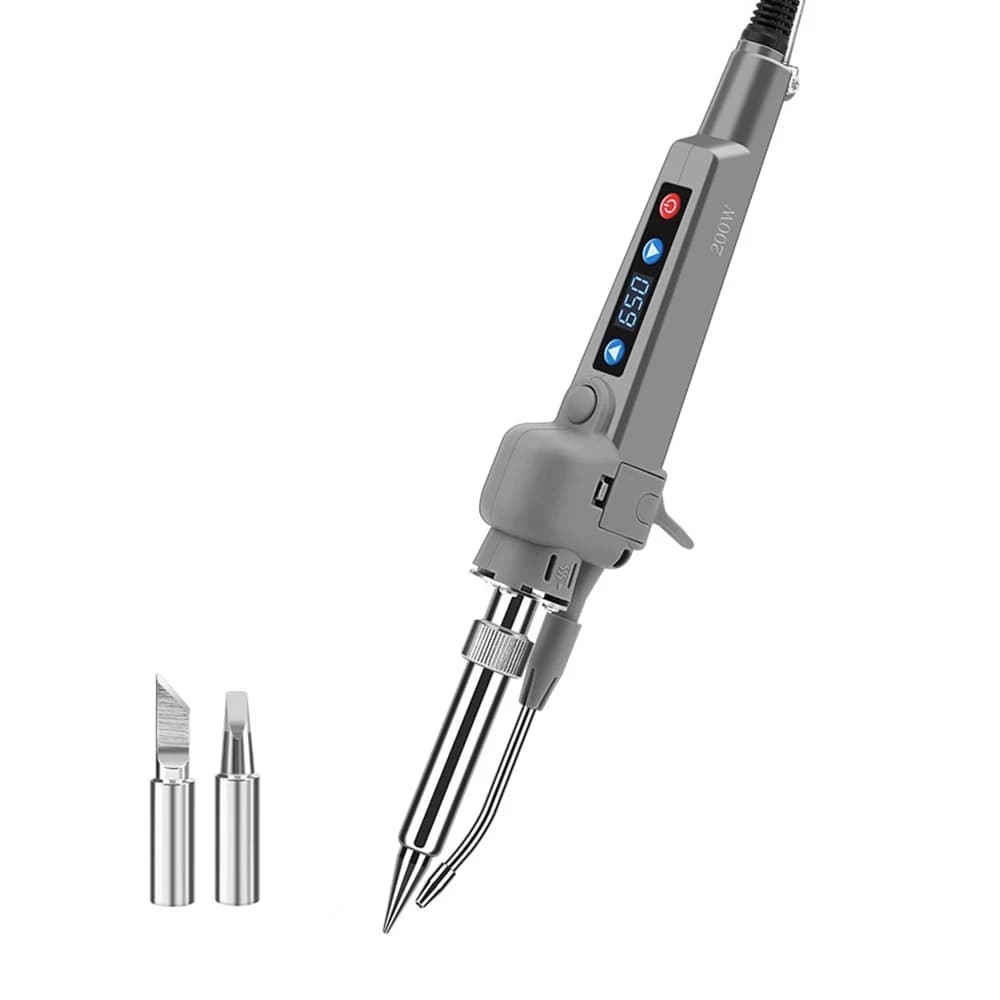Pistola per saldatore portatile AC 220 V con supporto - Nucleo riscaldante in ceramica a riscaldamento rapido 200 W 200-650 ℃