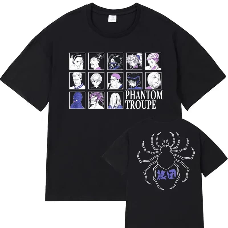 Anime Hunter x Hunter T shirt Phantom troublepe clothes hisoka Chrollo tops T shirt plus size cotton t shirt Women Men