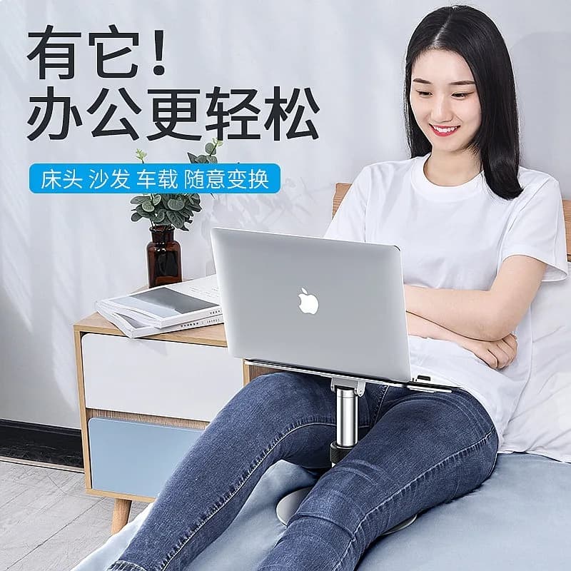 Adjustable Aluminum Laptop Stand Ergonomic Notebook Riser Height Angle Fit Tablet