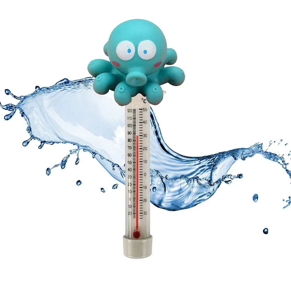 Misuratore di temperatura dell'acqua per piscina in PVC Animali dei cartoni animati Termometro per piscina galleggiante Piscine termometro accurate impermeabili