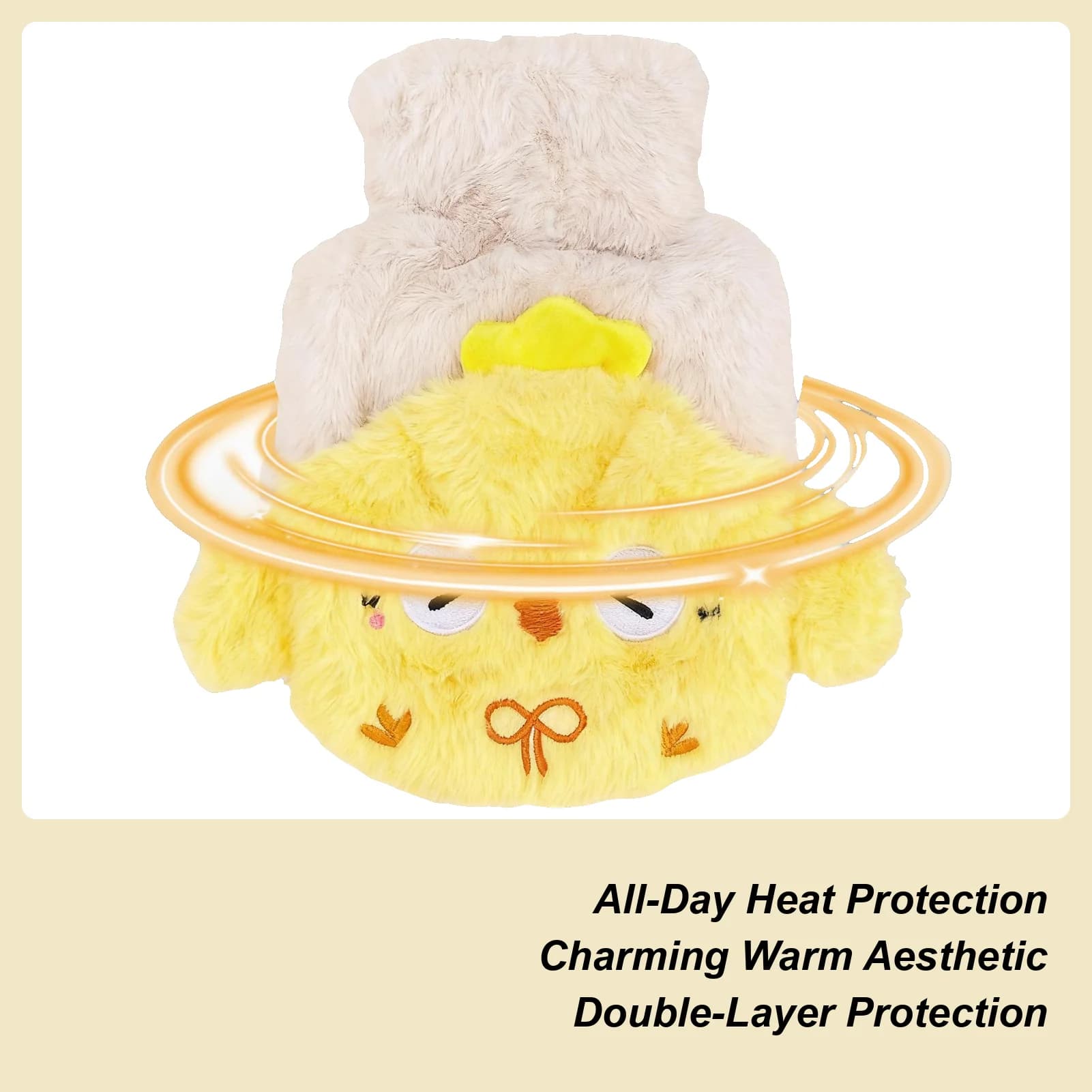 Hot Water Bottles Large Capacity Hand Feet Warmer Hot Water Pouch For Neck Shoulder Waist Foot Hand Leg Body Camping Bed Car
