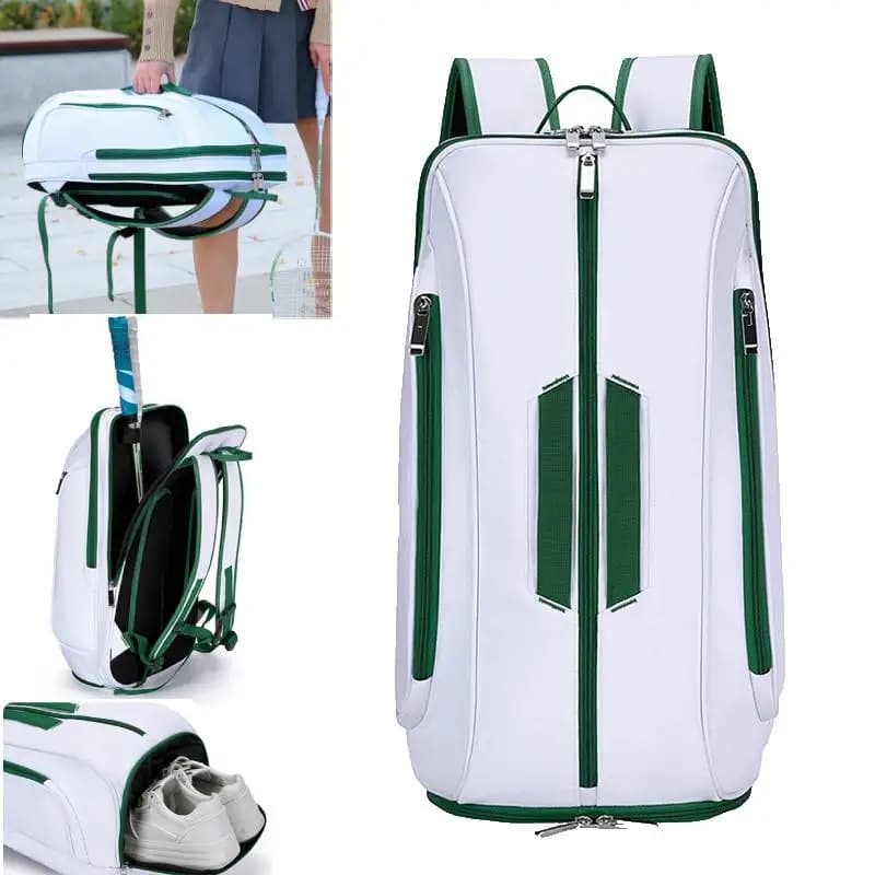 Zaino sportivo per racchetta da badminton Zaino da tennis Borsa per racchetta da competizione con scatola per scarpe Zaino da allenamento multifunzionale per esterni