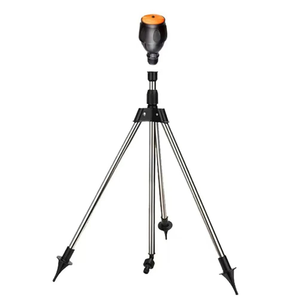 360 ° Irrigatore a treppiede rotante Gamma regolabile Testa di irrigazione telescopica per irrigazione Piantagione di spruzzatori rotanti in piedi automatici