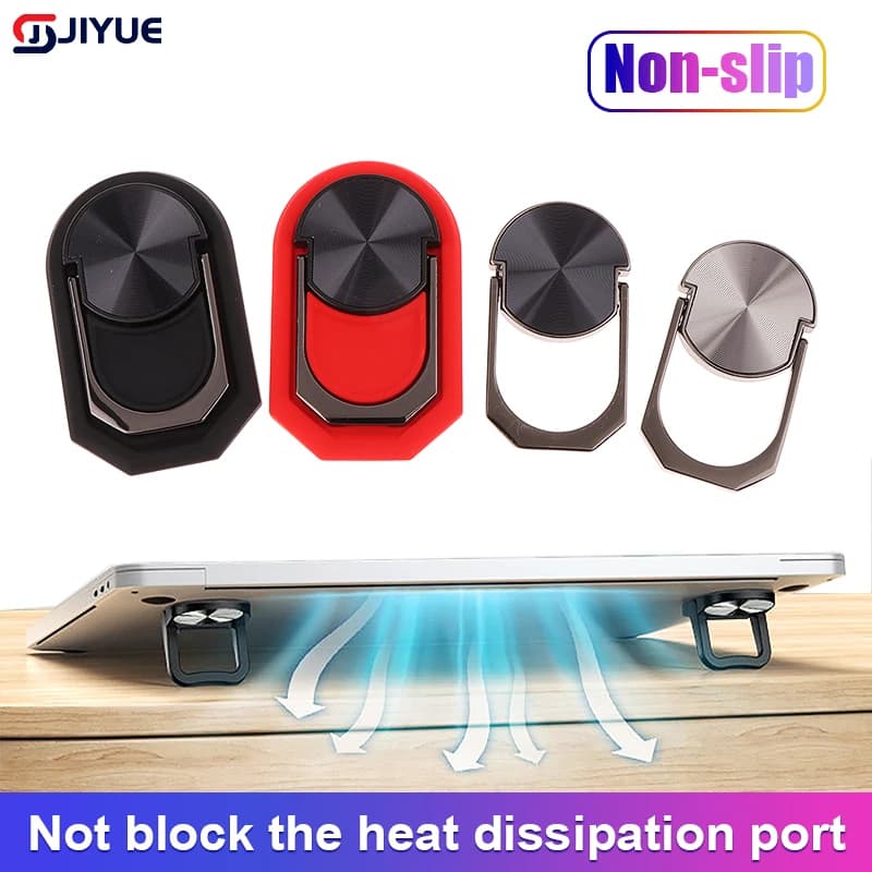 Supporto per Laptop pieghevole da 2 pezzi supporto per staffa di Base antiscivolo per Macbook Pro Air Lenovo Thinkpad PC Laptop Mini piedini di raffreddamento