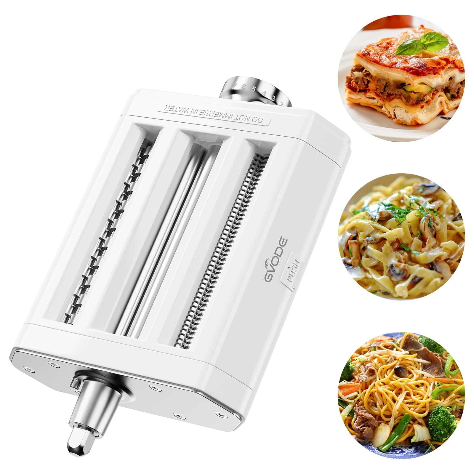 Macchina per Pasta 3 in 1 per KitchenAid con Tagliapasta, Rullo per Pasta e Tagliacutter per Fettuccine, Utensile per Fare la Pasta in Cucina