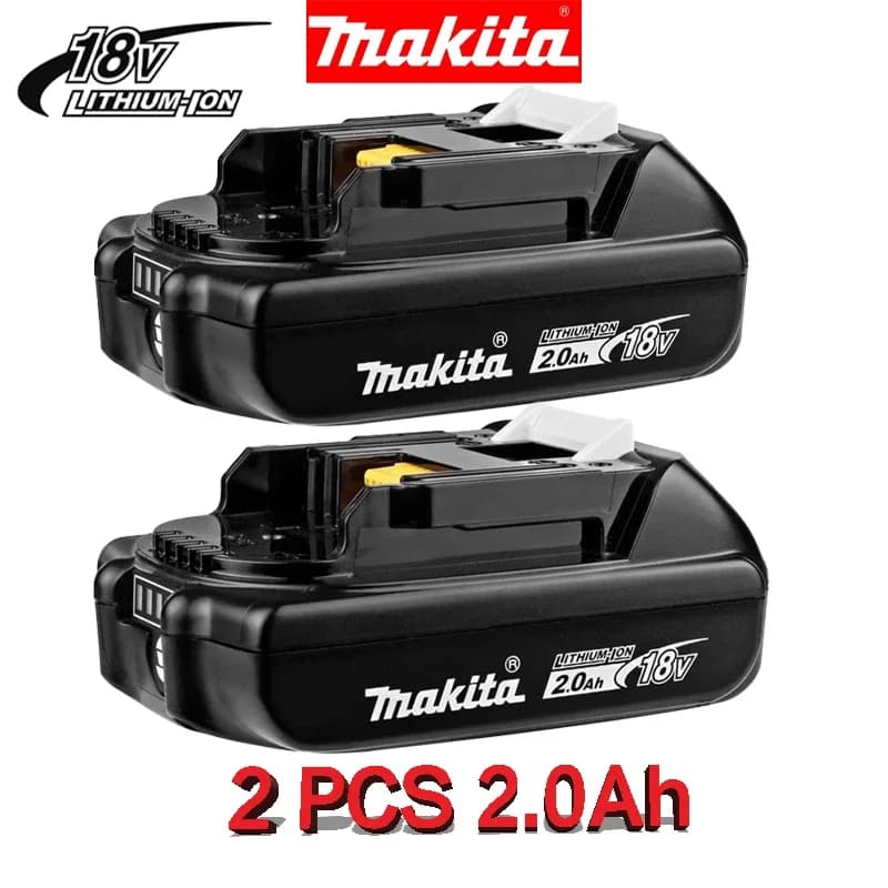 Confezione da 2 batterie ricaricabili Makita 18V 2.0Ah BL1820B-2 per utensili elettrici Makita BL1830 BL1830B BL1840 BL1840B BL1850 BL1850B