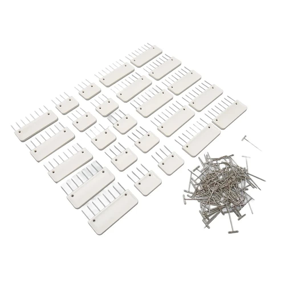 Durable Stainless Steel Knit Blocking Pins Kit Time Saving Multi-Piece Set Knit Blocking Combs Blocking Pin Set For Sewing Lace