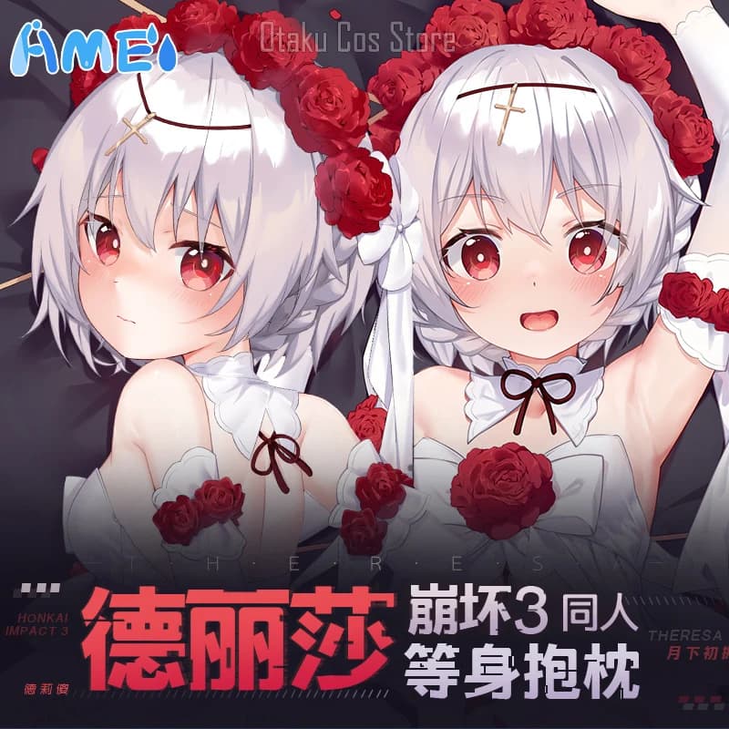 Honkai Anime Impact 3 Theresa Apocalypse Sexy Dakimakura Hing Body Case Otaku Cuscino giapponese Fodera per cuscino Biancheria da letto YT