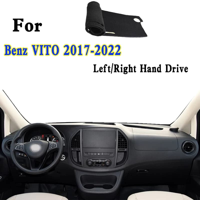 For 2017-2022 Benz Vito w448 109 190 119 114 116 Dashmat Dashboard Cover Instrument Panel Insulation Sunscreen Protective Pad