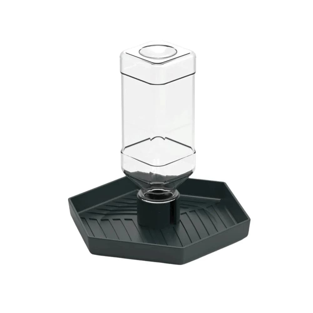 Articoli per animali domestici Alimentatore per acqua antiscivolo per rettili Staccabile Stabile Ciotola per acqua per tartarughe Alimentatore per alimenti in plastica per lucertole per anfibi