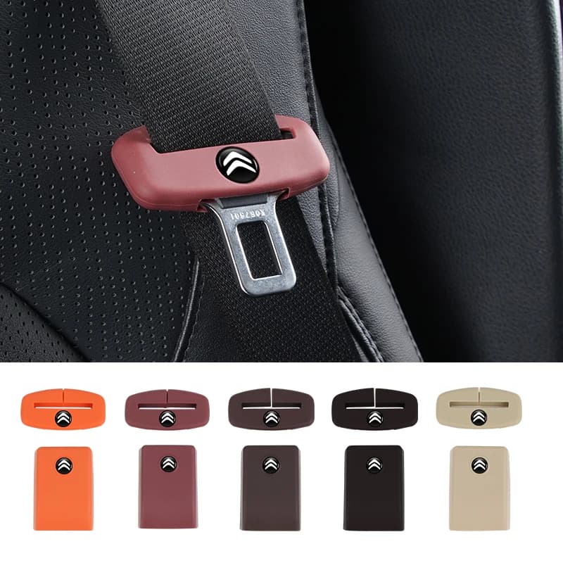 Silicone Car Seat Belt Buckle Clip Dustproof Cover Anti Scratch Protector For Citroen C1 C2 C3 C4 C5 C6 C8 C4L DS3 DS4 DS5 LS