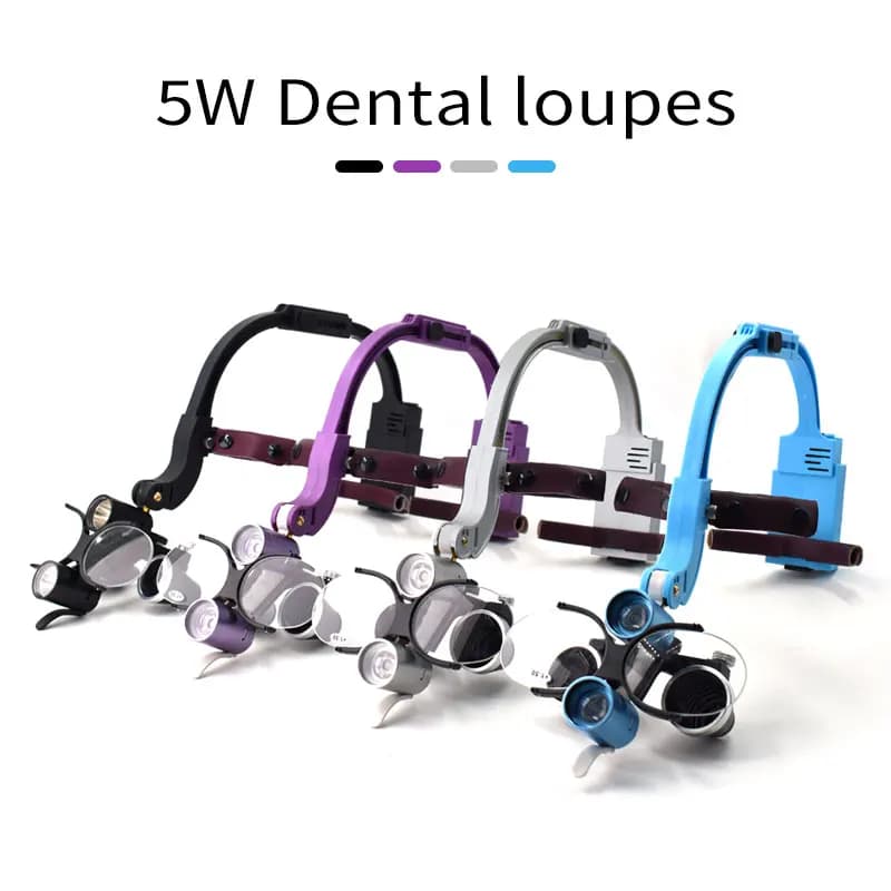 Lampada frontale binoculare 2.5X 3.5x 420 delle lenti di ingrandimento mediche del laboratorio odontoiatrico 5W