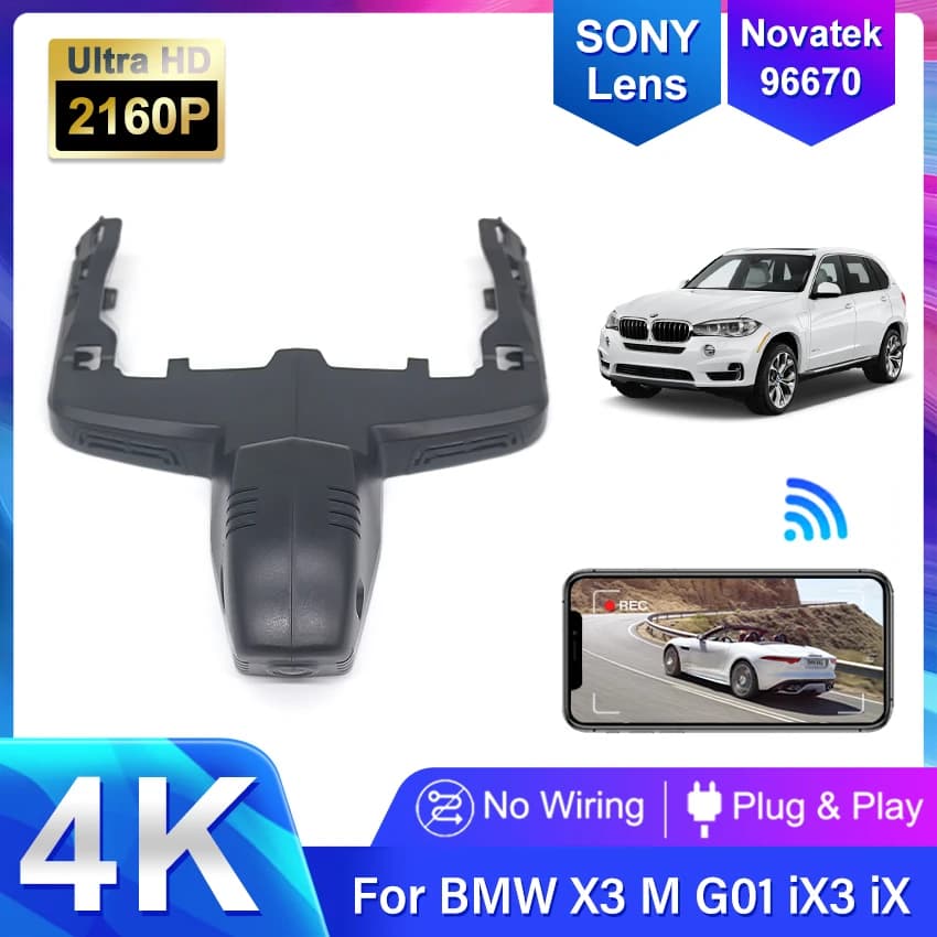 New! DVR for BMW X3 G01 X3 M G01 iX3 iX 2022 2021 2020 2019 2018 E83 F25 F97 G08 Dash Cam 4K 2160P car accessories DashCam