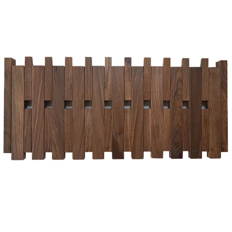 Hangers in solid wood coat hangers with double layer piano key entrance wall hook for clothes hook for punching without logs