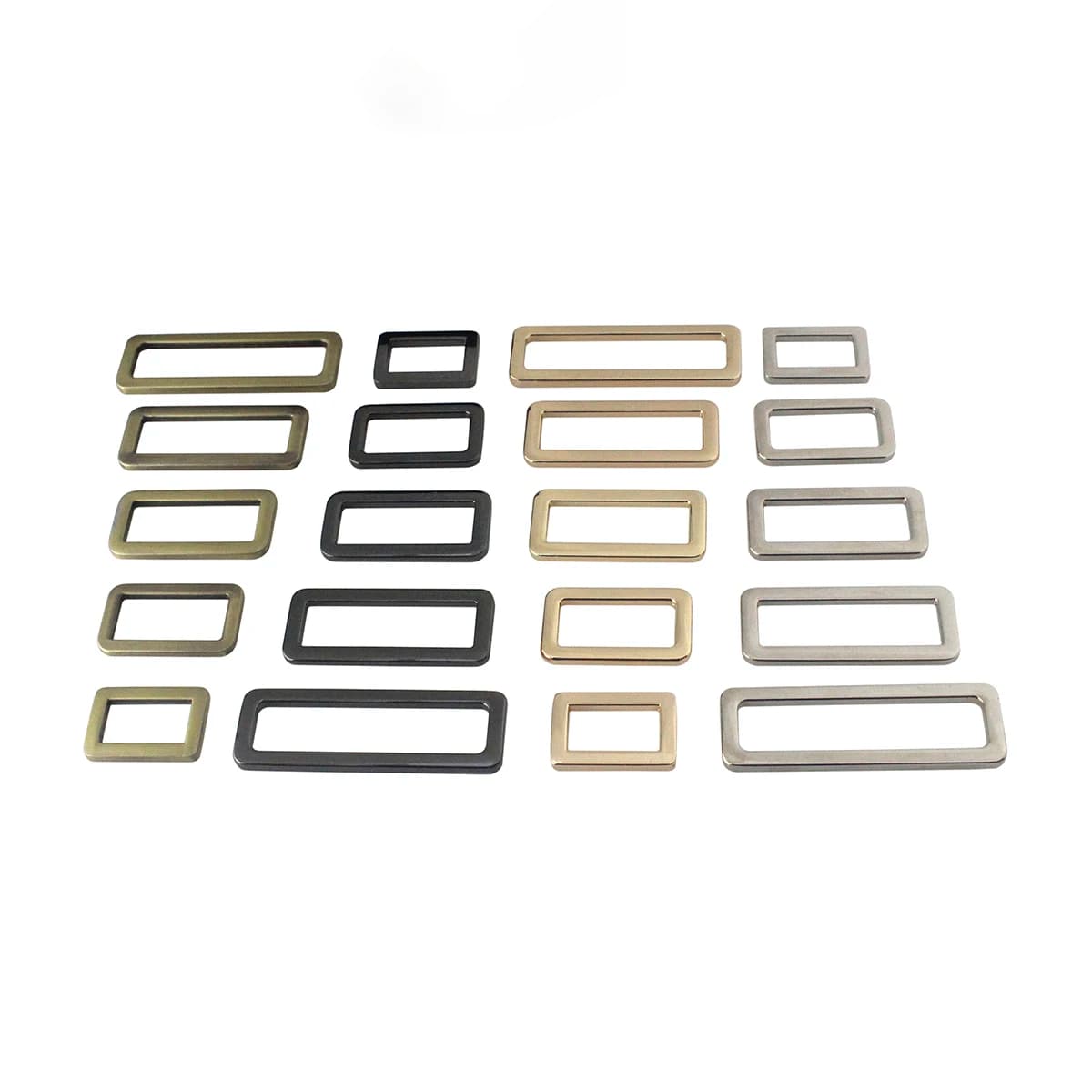 1 pz metallo Retangle anello fibbia loop per fettuccia in pelle borsa artigianale cinturino fibbia della cintura indumento accessorio fai da te 20/25/31/38/50mm