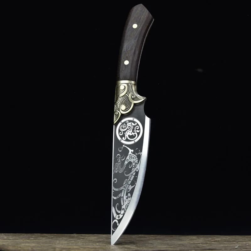 Coltello multiuso da 5.7 pollici Sharp chef Cleaver Steak BBQ Boning Longquan coltelli da cucina utensili da cucina forgiati fatti a mano manico in legno