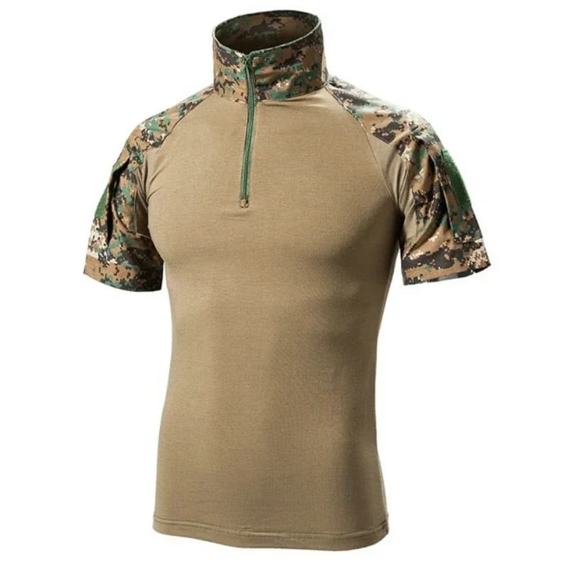 T-shirt tattiche da uomo Sport Outdoor Tee Camicia a maniche corte ad asciugatura rapida Escursionismo Caccia Combattimento Abbigliamento da uomo Traspirante