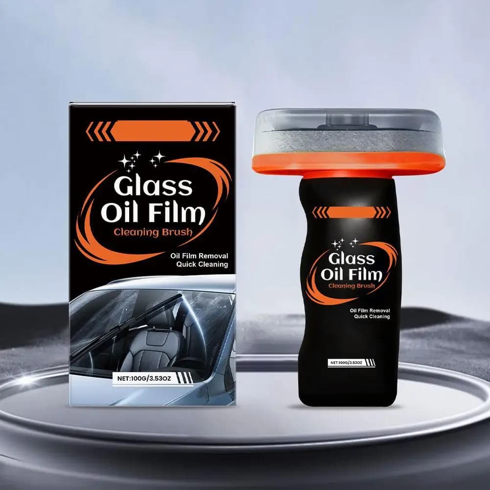 Dispositivo per la rimozione della pellicola dell'olio per vetro dell'auto Spazzola professionale per la pulizia del parabrezza dell'auto Schiarente per le finestre Strumento per la pulizia della pellicola dell'olio per lucidatura antiappannamento