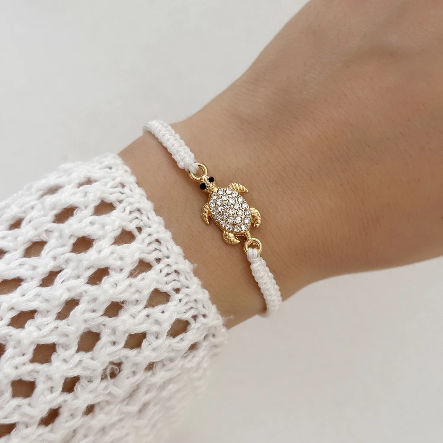 Bracciale Tartaruga Bracciale Tessitura Bracciale da donna Pulseras per ragazze Gioielli Donna Regalo Novia