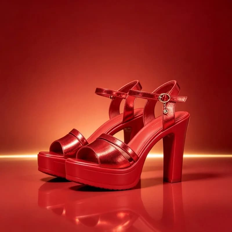 10cm Size 32-43 Elegant Women's Soft Leather Sandals Platform Shoes 2026 Decent Block High Heels Sandals for Office Model Dress