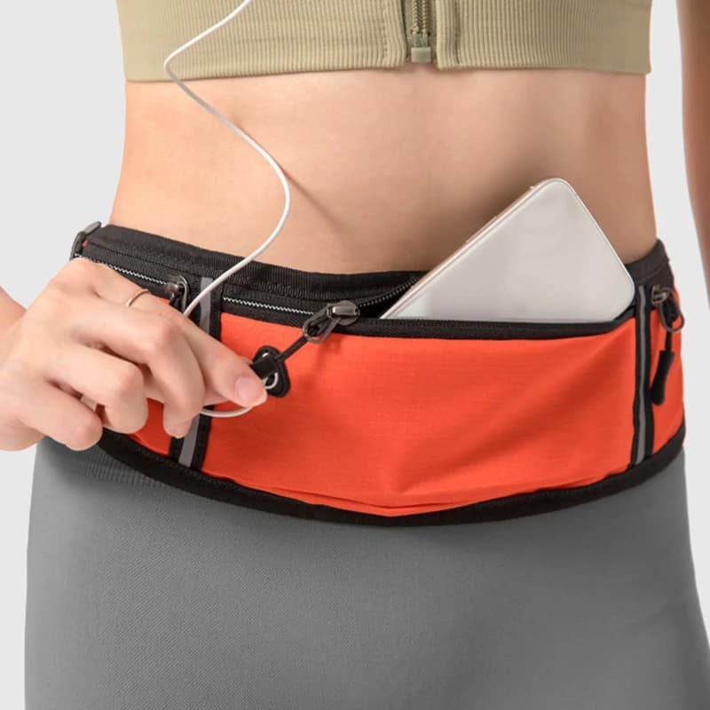 Invisible Travel Money Belt Waterproof Slim Waist Pack Lightweight Running Fanny Pack with Hidden Pocket for Phone Keys Passport