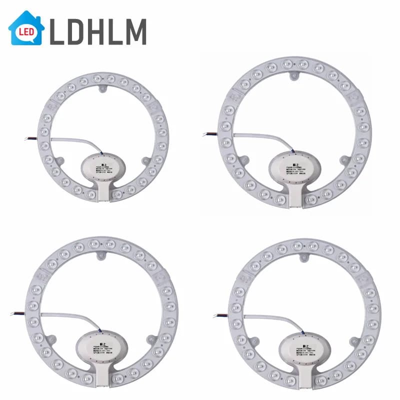 PANNELLO ad anello LED Cerchio di luce 12W 28W 24W 36W Bianco freddo AC220V-240V Scheda da soffitto rotonda La scheda lampada circolare Illuminazione domestica