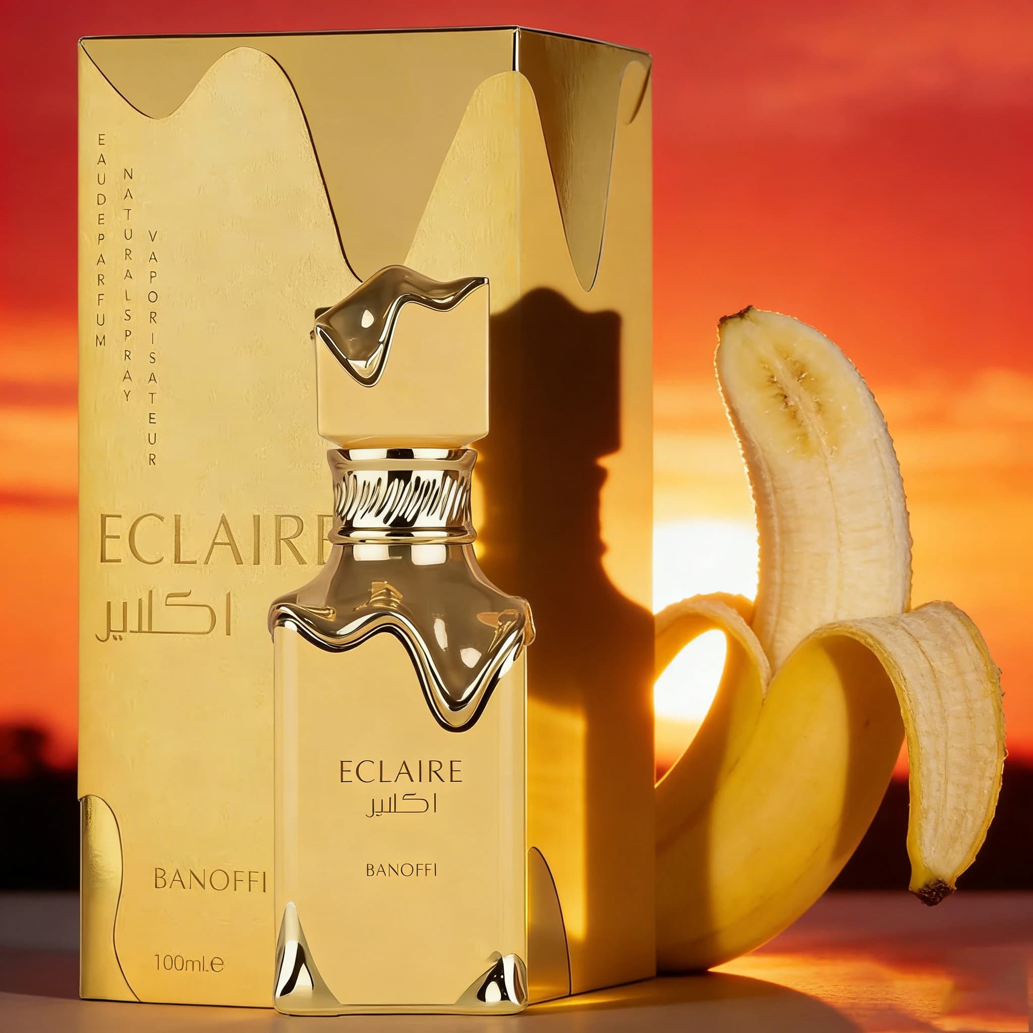 ECLAIRE BANOFFI Perfume Women's Spray Fragrance Banana Cream Cake, 100 ml, sweet and charming scent