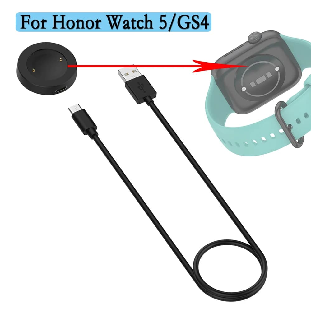 Per Honor Watch 5/GS4 Caricatore Cavo di ricarica magnetico USB da 100 cm per Honor Watch 5 Cavo di ricarica portatile Accessori per orologi