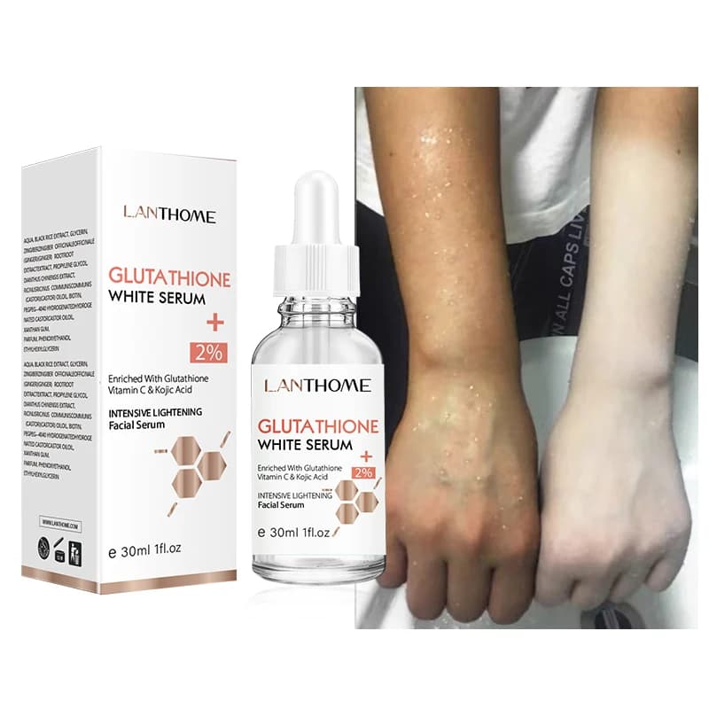 Lanthome Glutatione Siero Whitening Dissolvency Macchie Black Scures Vitamin C Defects Reduce Oil Viso Scratching For Women