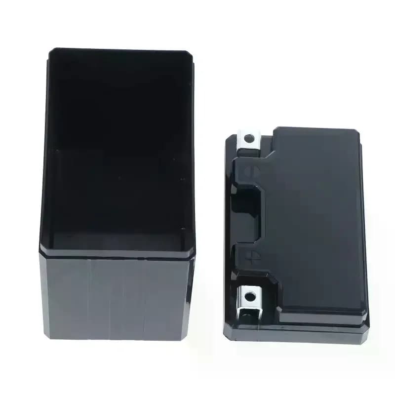 12V Plastic Moto Battery Protective Cover Dustproof Multiple Sizes for Start Lithium Battery Motorcycle Modification