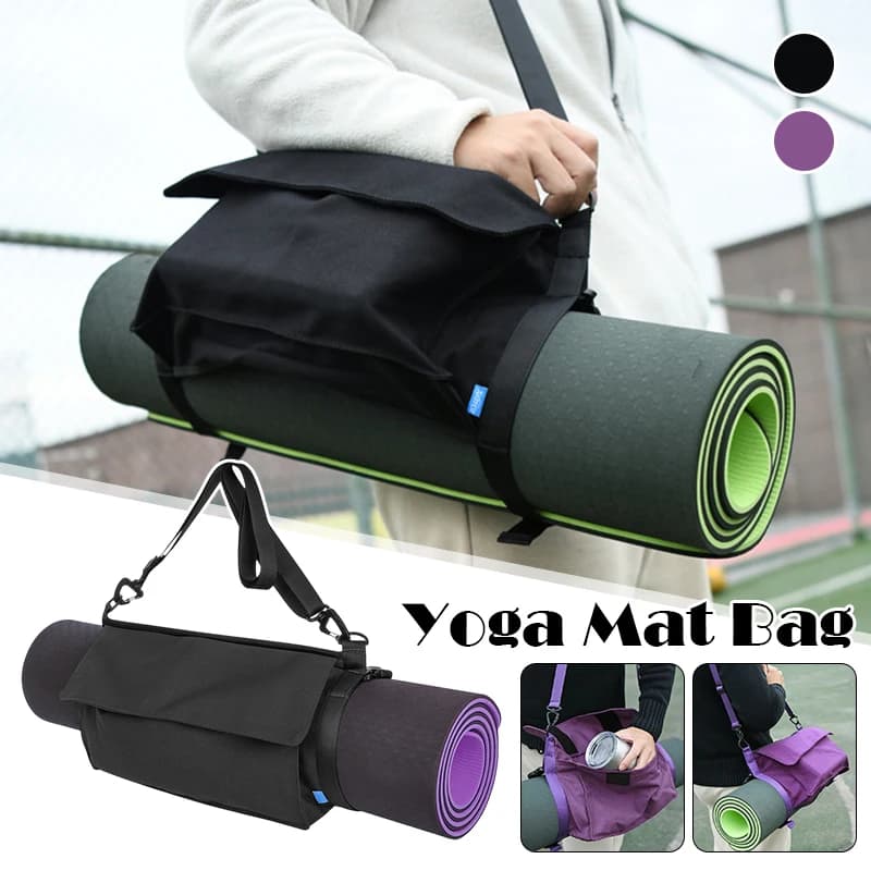 Yoga Mat Bag Support for Multifunction Yoga Mat Bag for Yoga Mat for Exercises with Full Zipper Adjustable Strap with Easy Access Hinge