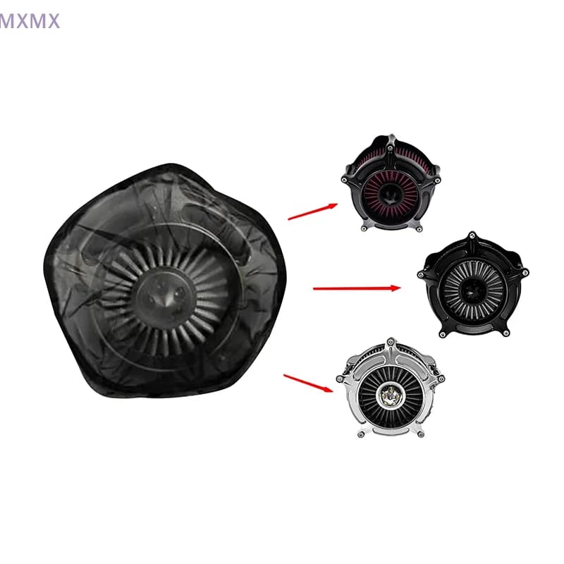 883 Nylon Rain Sock with Motorcycle Air Filter for Touring Street Glide Sportster Waterproof Protective Filter Cover