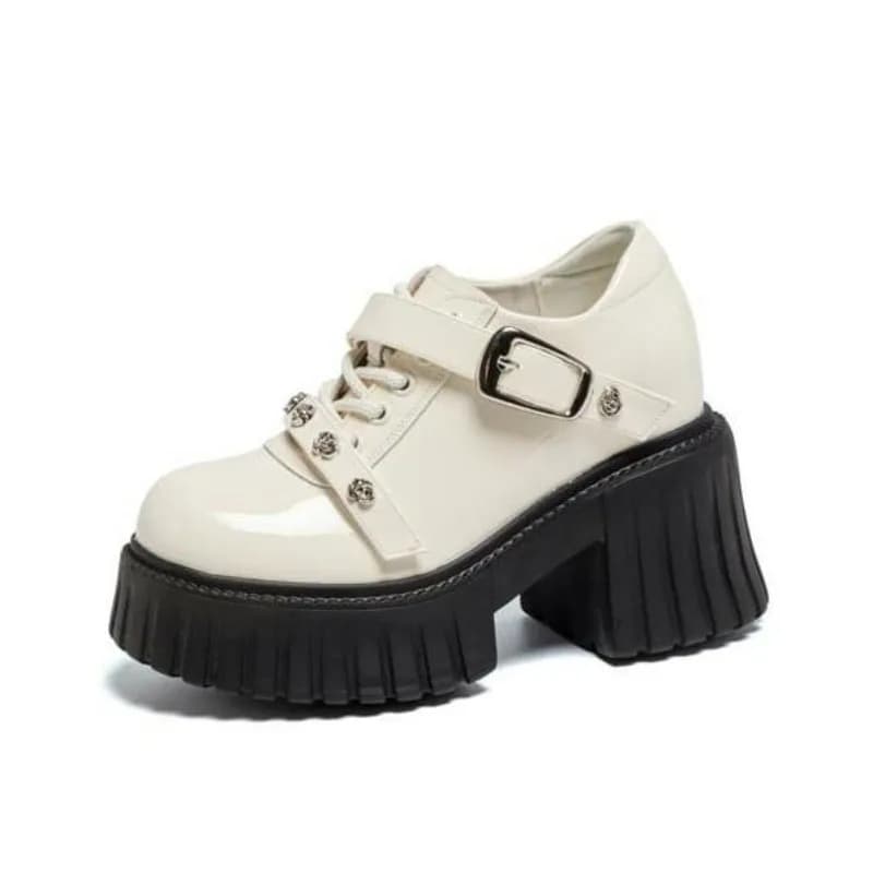 Sandali in Vera Pelle da 11cm per Donna, Scarpe con Zeppa e Piattaforma, Sneaker Chunky di Marca, Comodi Tacchi Alti alla Moda per Primavera e Autunno