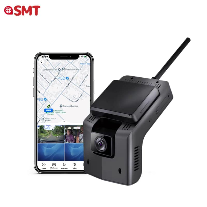 Dashcam WiFi 4K Wireless for Mirror Smart 4G Cloud with WDR Functions, Loop Registration and App Control