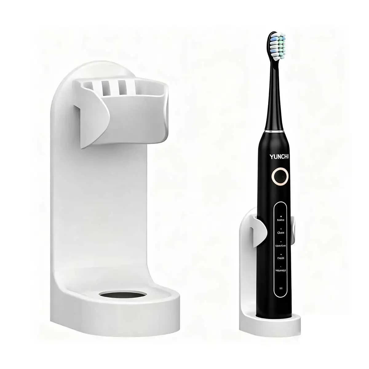Portaspazzolino elettrico Supporto da appoggio da bagno staccabile a parete con adesivo