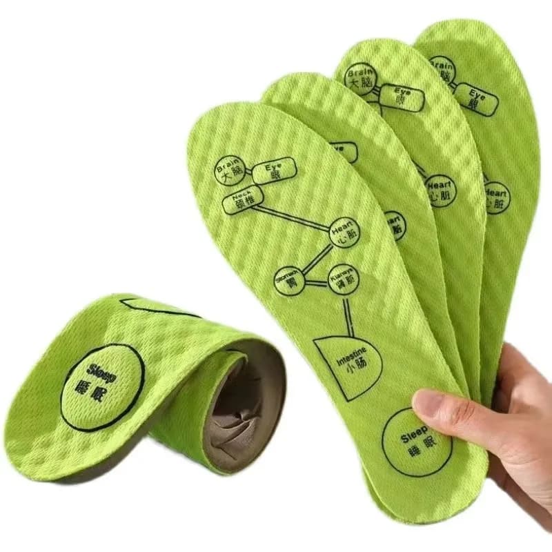 1/3/5 Paia di Solette per Agopressione Plantare, Morbide e Traspiranti, Cuscinetti Sportivi Assorbenti e Deodoranti per Scarpe, per Uomo e Donna