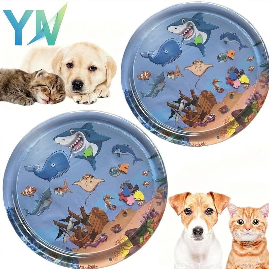 Thickened Water Mat for Pets Cooling Pad for Cat Dog PVC Summer Play Mat Non Toxic Durable for Yard Beach Dog Accessories
