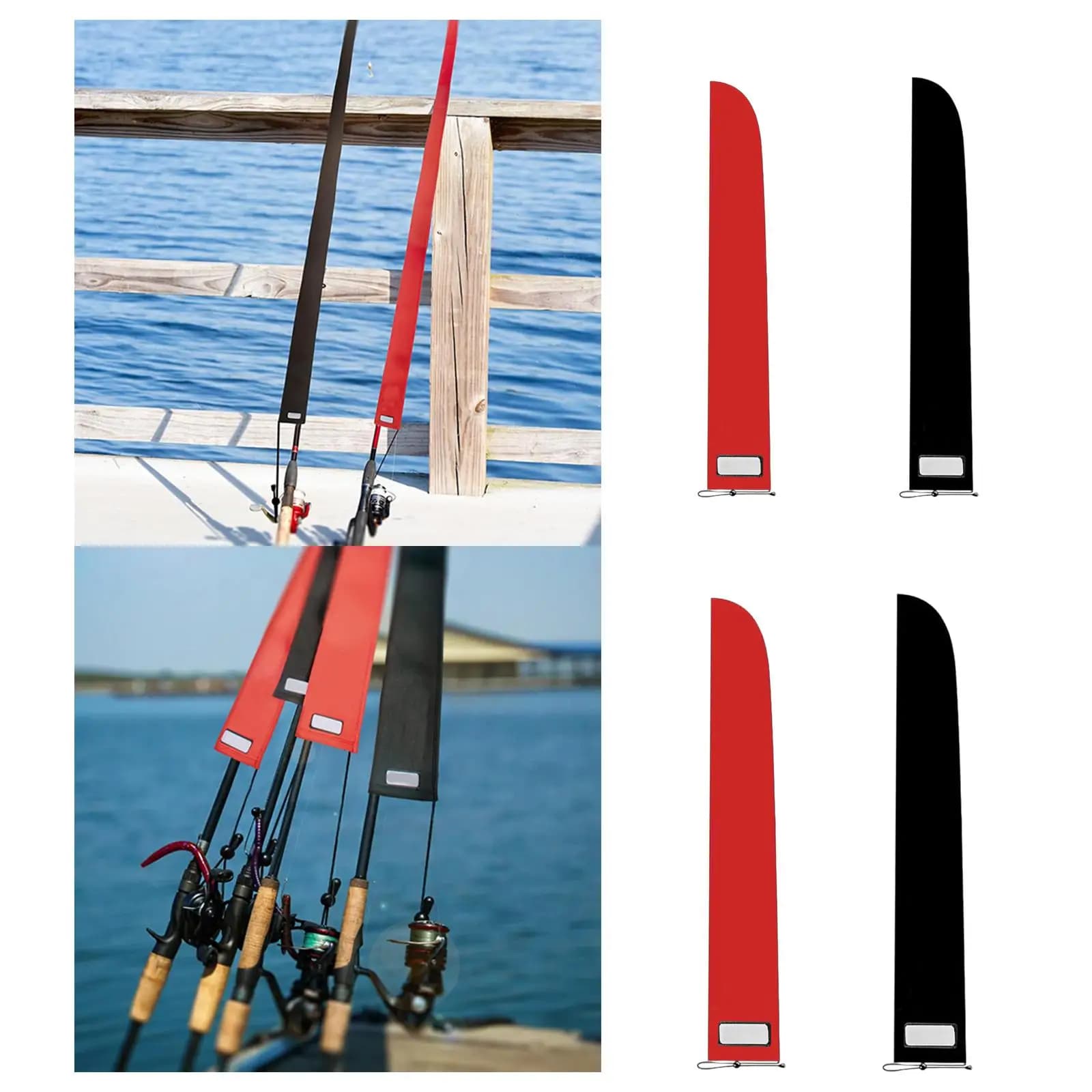 Fishing Rod Sleeve Thickened Neoprene Casting Sock Fishing Pole Carrier Pouch Organizer for Fishing Rod Storage Transport