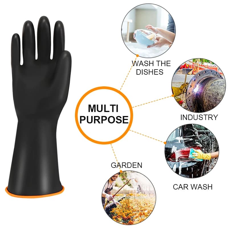 guanti per la pulizia in lattice dita che strofinano Gomma da cucina piatti utensili da cucina lavaggio guanti per scrub Guanti per autodifesa in silicone