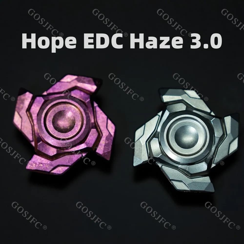 Speranza EDC Haze 3.0 Cristallo Titanio Aspirazione magnetica Apertura Fidget Spinner Agitarsi Giocattoli per adulti Giocattoli di ansia