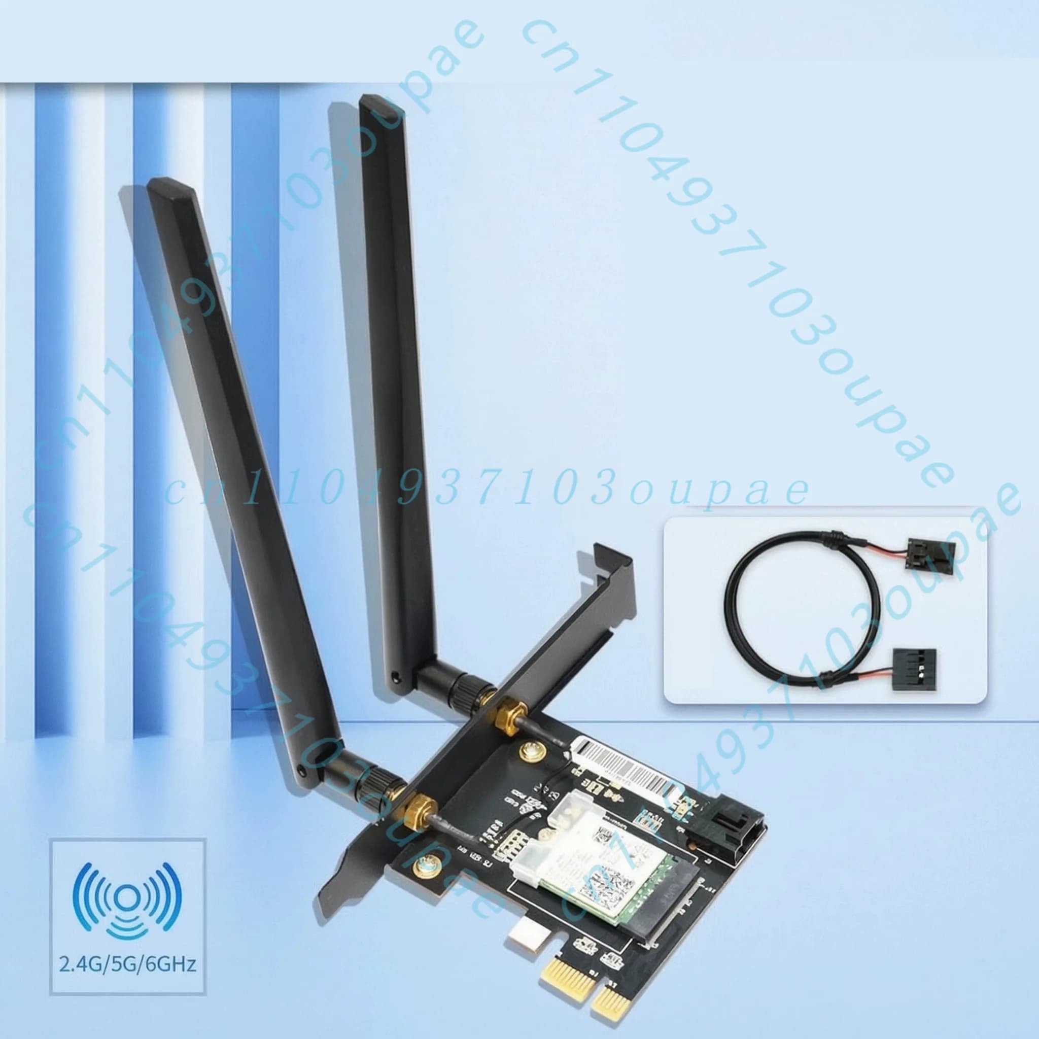 AX210 for 8DB Antenna 5374M 008 Version/Win10-11 Desktop WiFi6E Gigabit Bluetooth 5.4