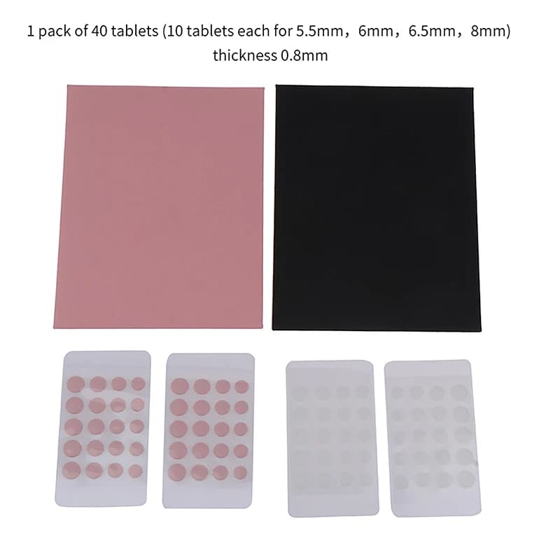 ✰ ✪ 40 Pezzi Pattini per Mouse Esports Tiger ICE, Piedini Universali DIY per Mouse con Bordi Arrotondati