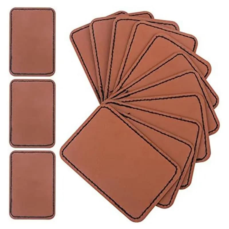 ABUP-180Pcs Empty leather parts for laser engraving, empty leather patch for hat, wear-resistant, do not fade easily
