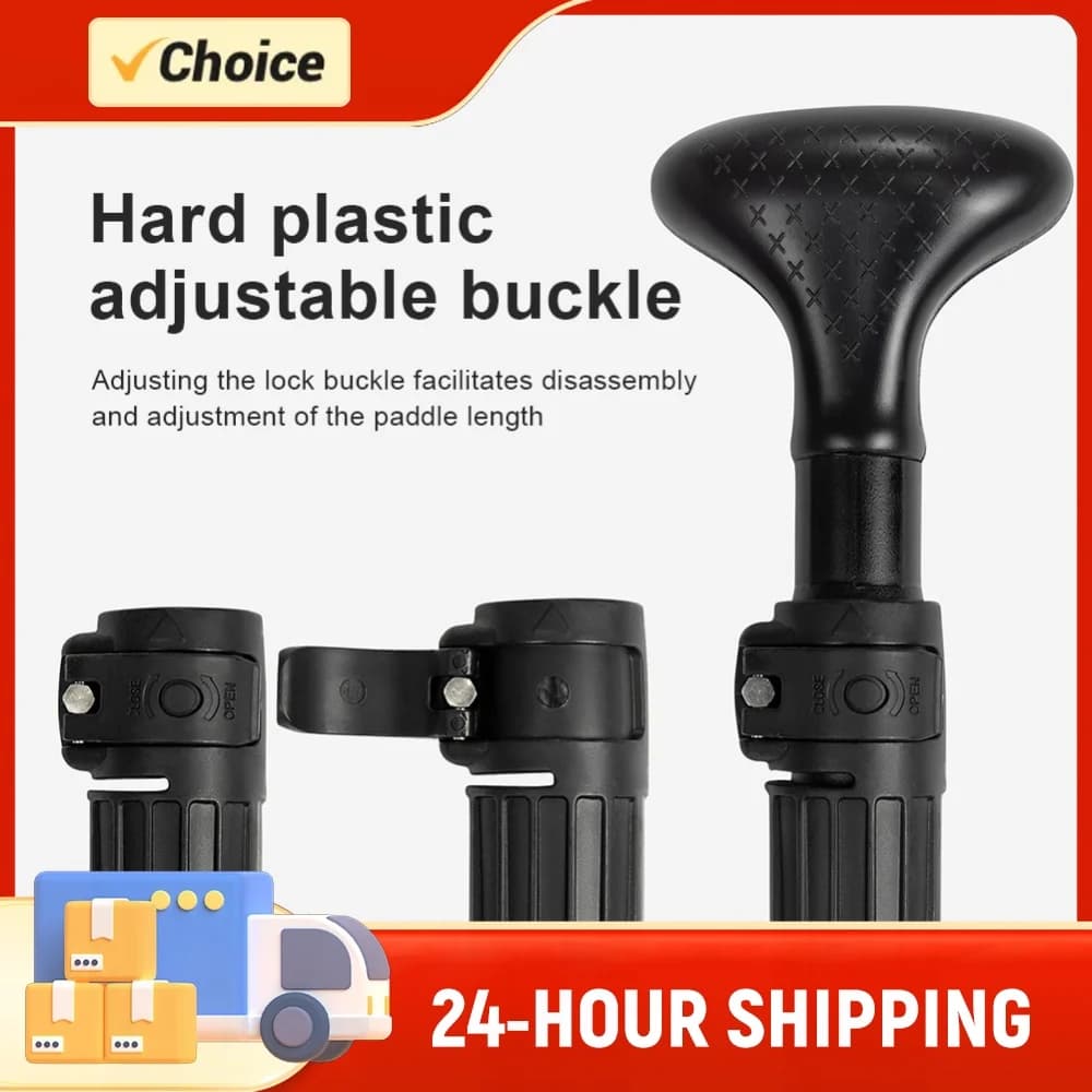 3-Piece Kayak Boat Paddle Adjustable Length Stand Up Paddleboard Paddles Aluminum Alloy One Way Paddle for Canoe Kayaking