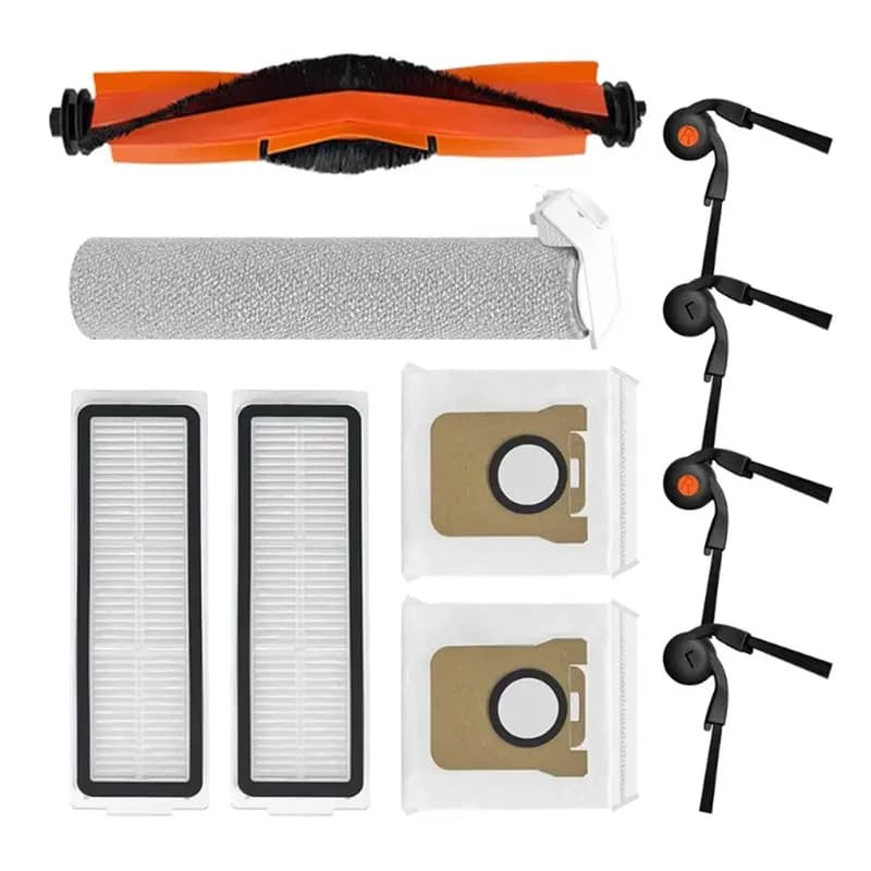 B82B-For Mijia 6 PV32CN Robot Vacuum Parts Main Brush Roller Mop Edge Brush HEPA Filter Dust Bag Replacement Kit
