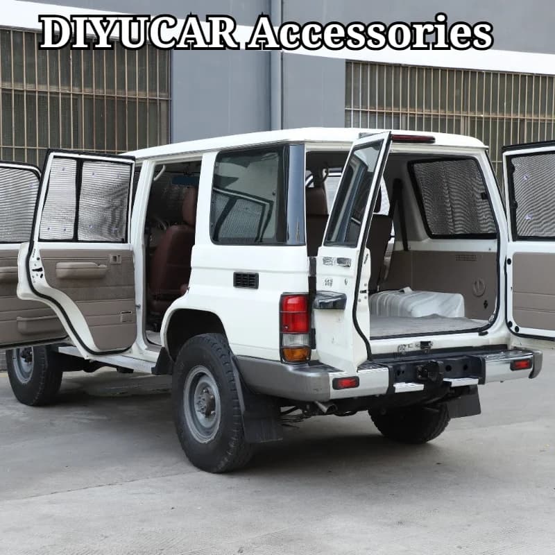 For Toyota LC76 Land Cruiser 76 5 Doors 2007-2026 Luminum Foil Car Front Windshield Anti-UV Sunshade Interior Accessories
